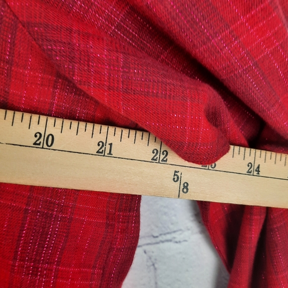 NWT Victoria Secret  Plaid Glitter Buttoned Sleep Shirt - Picture 8 of 9